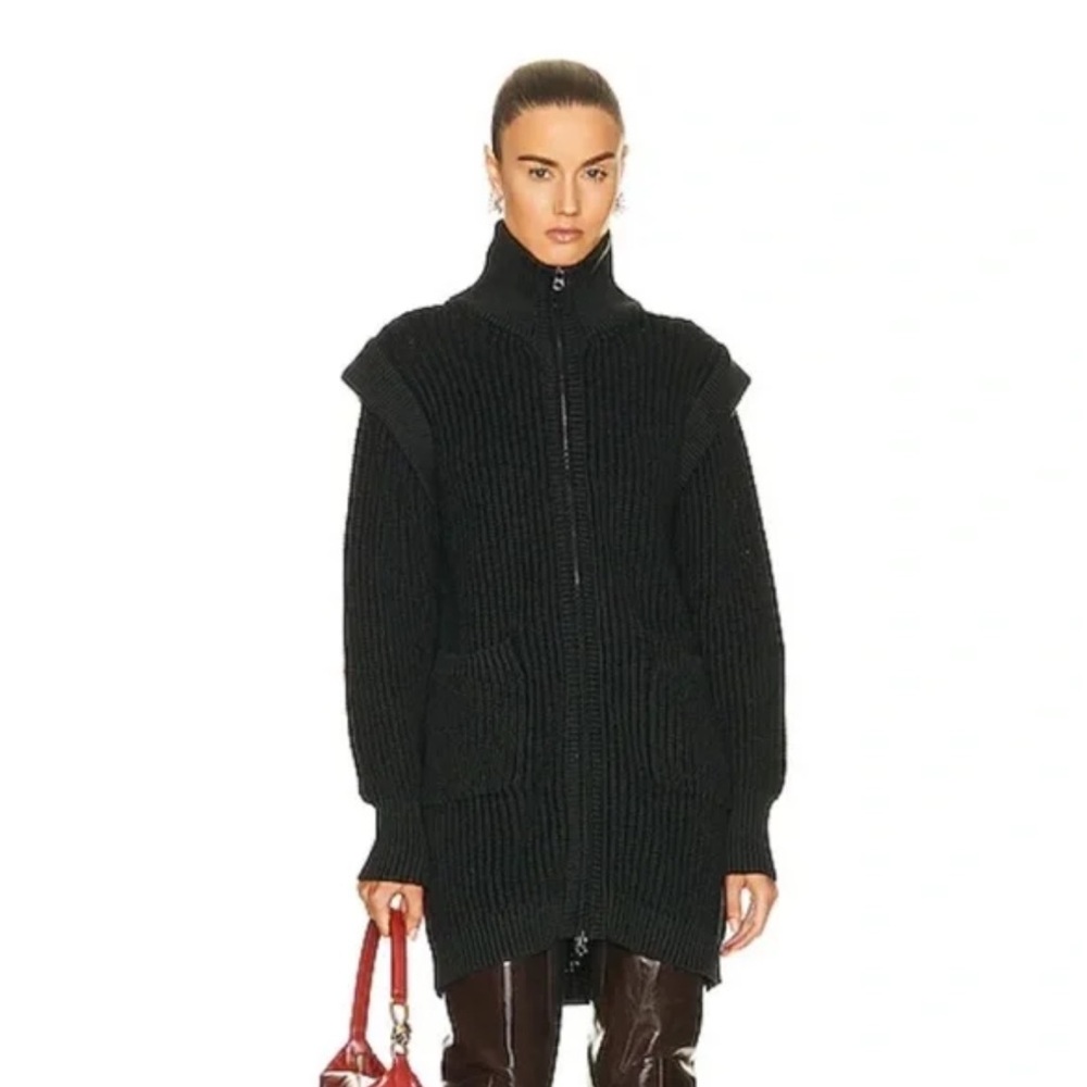 Varley Black Ribbed Tori Jacket